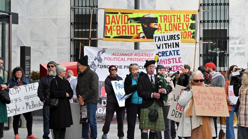 Supporters for whistleblower David McBride