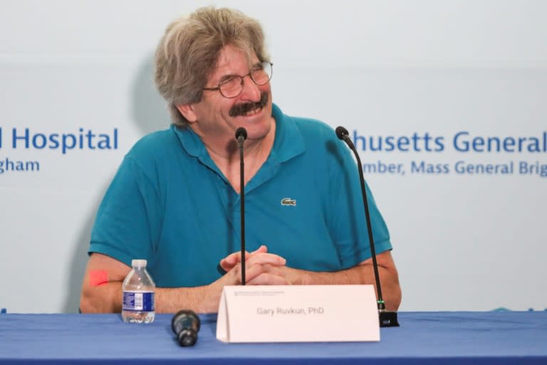 Gary Ruvkun, ganador del Premio Nobel de Medicina, durante una conferencia de prensa en el Hospital General de Massachusetts, en Boston, Massachusetts, el 7 de octubre de 2024 (LAUREN OWENS LAMBERT)