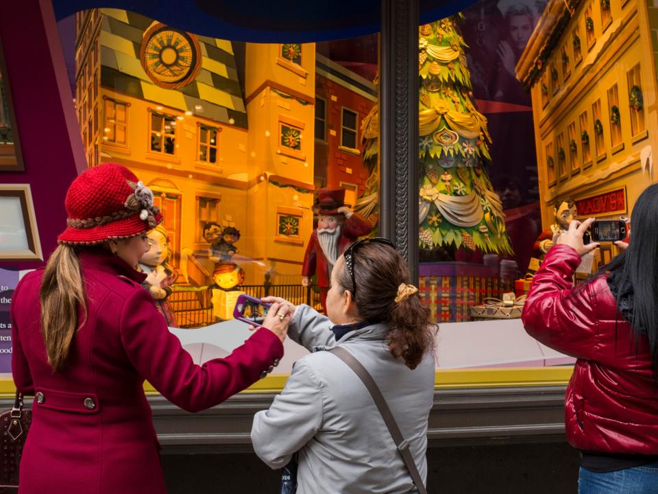 Macy's holiday window display