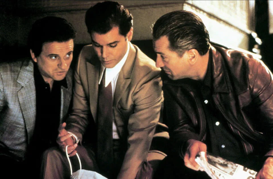 Joe Pesci, Ray Liotta & Robert De Niro in „Goodfellas – Drei Jahrzehnte in der Mafia“. Bild: PA/Alamy