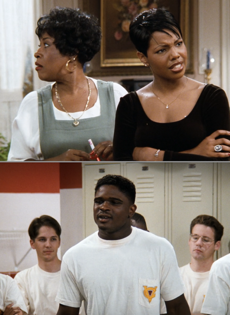 Laura and Eddie in "Family Matters"