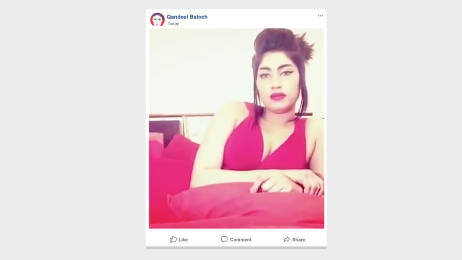 A Life Too Short explores the story of Pakistani influencer Qandeel Baloch and her tragic killing. (Paramount)