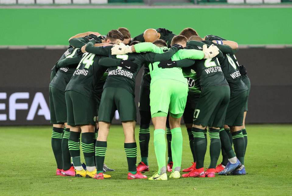 La squadra tedesca del Wolfsburg (Photo by Handout/VfL Wolfsburg via Getty Images)