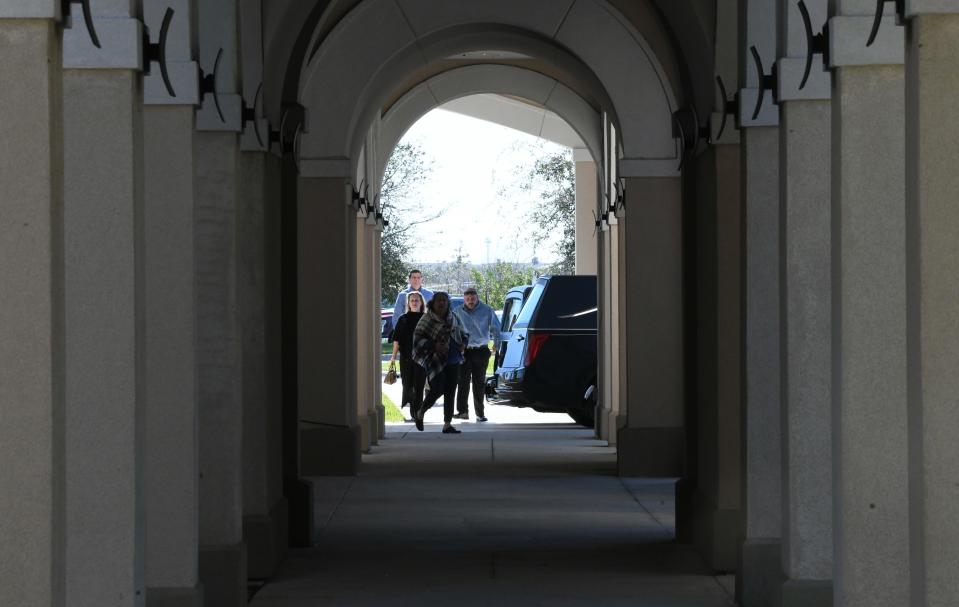 A funeral Mass for Father Bob Hoeffner and his sister, Sally Hoeffner, was held Tuesday at St. John the Evangelist Catholic Community Church in Viera. The two were shot to death in their home the weekend of Jan. 28.