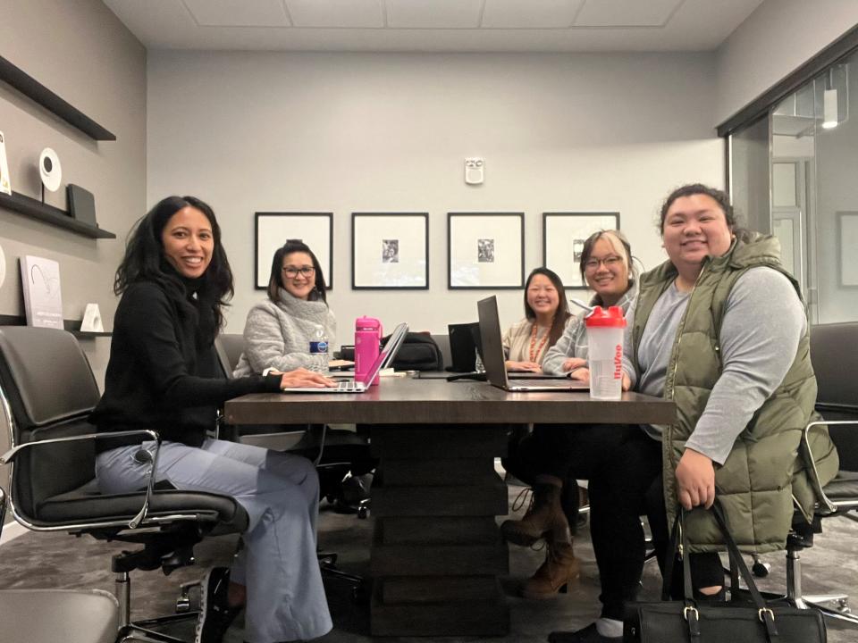 The Asian Corporate & Entrepreneur Leaders Northeast Wisconsin chapter board, from left to right: Vice President of Programs Jackie Krutz, President Barbara Koldos, Vice President of Events Mai Nu Vang, Secretary/Treasurer Joyce Gao and Vice President of Marketing Anna Yang.