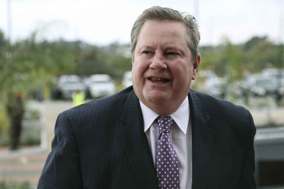 U.S. Special Envoy for the Horn of Africa, Mike Hammer arrives for Ethiopian peace talks in Nairobi, Kenya Saturday, Nov. 12, 2022. A new round of ongoing talks aims to work out military and other details of last week's signing of a "permanent" cessation of hostilities in a two-year conflict thought to have killed hundreds of thousands of people. (AP Photo/Brian Inganga)