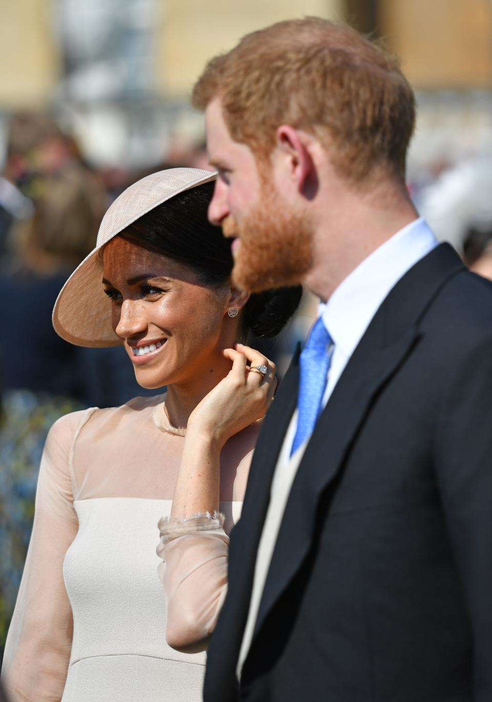 <p>Meghan Markle and Prince Harry made their first official appearance as a married couple on Tuesday. Photo: Getty </p>