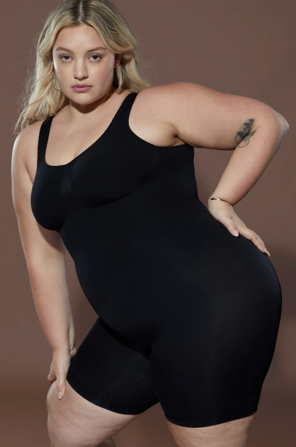 <p><strong>Yitty</strong></p><p>fabletics.com</p><p><strong>$54.95</strong></p><p><a href="https://go.redirectingat.com?id=74968X1596630&url=https%3A%2F%2Fyitty.fabletics.com%2Fproducts%2FNEARLY-NAKED-SHAPING-MID-THIGH-BODYSUIT-BU2250669-1855&sref=https%3A%2F%2Fwww.harpersbazaar.com%2Ffashion%2Ftrends%2Fg37991040%2Fbest-shapewear-for-plus-size%2F" rel="nofollow noopener" target="_blank" data-ylk="slk:Shop Now;elm:context_link;itc:0;sec:content-canvas" class="link ">Shop Now</a></p><p>This bodysuit by Lizzo's new shapewear line, <a href="https://www.harpersbazaar.com/celebrity/a39583863/lizzo-yitty-interview/" rel="nofollow noopener" target="_blank" data-ylk="slk:Yitty;elm:context_link;itc:0;sec:content-canvas" class="link ">Yitty</a>, does a little bit of everything. It lifts your butt and supports your chest, while four-way stretch fabric throughout keeps you entirely comfortable. The open back design also means you can wear it under low-cut dresses and full-coverage separates alike.</p><p><strong>Sizes: </strong>XS–5X</p><p><strong>What reviewers say: </strong>"When I opened it, I got nervous and thought, 'No way is this fitting on my body.' But I was wrong! I am still in shock of how it pulled everything in and up [...] and it is comfortable! Very impressed, will order another."</p>