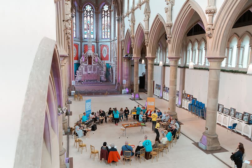 The Music in Mind workshop in Gorton Monastery