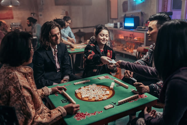 From left: Jack Farthing, Fleur Tashjian, and Daniel Phung in <i>Rain Dogs</i><span class="copyright">James Pardon—HBO</span>