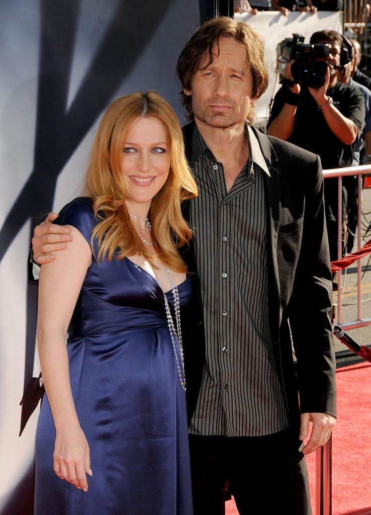 XFiles I Want to Believe Hollywood Premiere 2008 Gillian Anderson David Duchovny