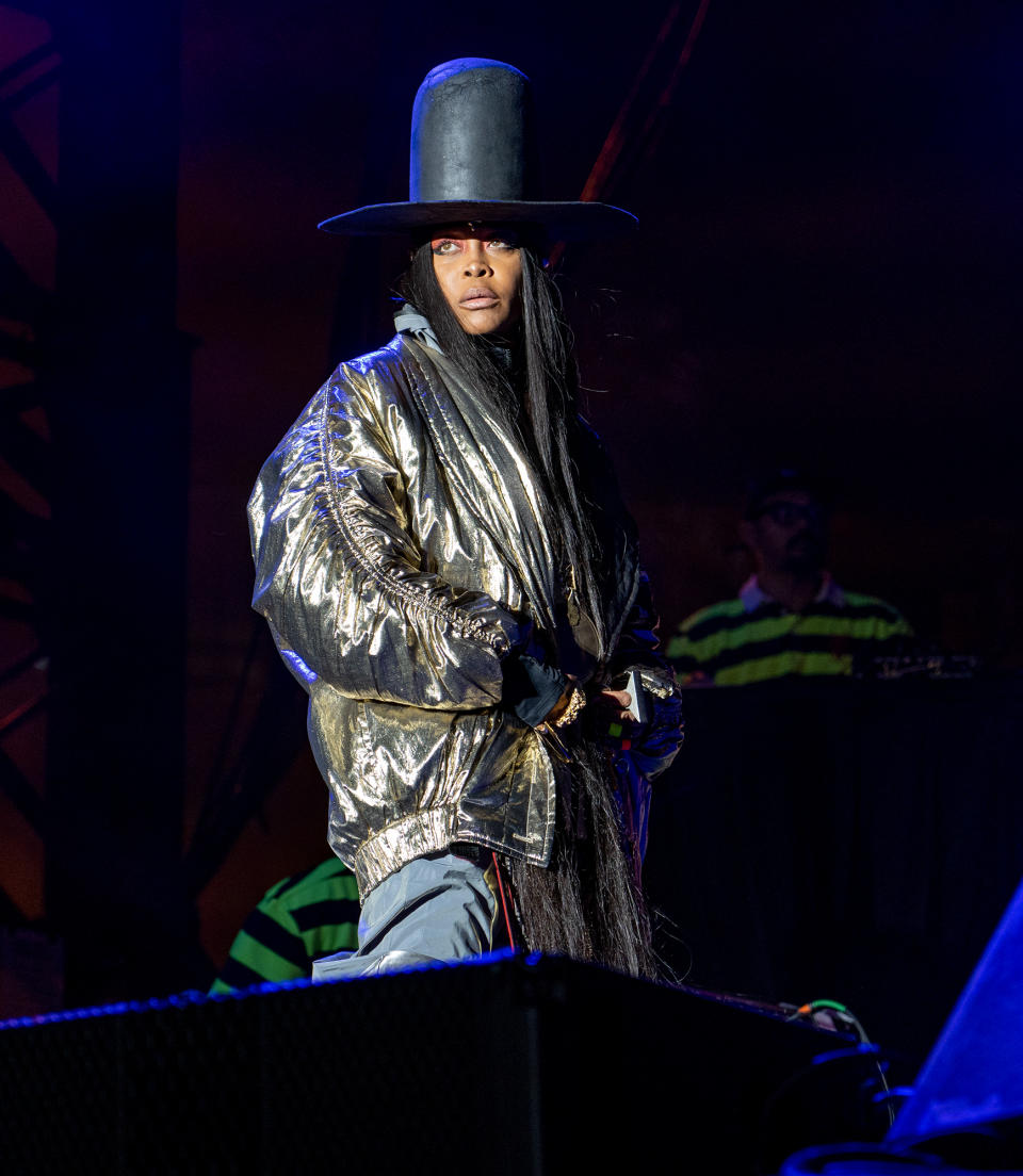 <p>Erykah Badu performs at Pitchfork Music Festival 2021 in Union Park on Sept. 12 in Chicago.</p>