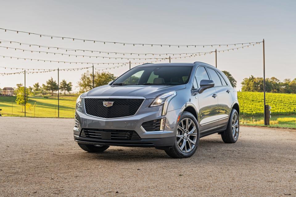 Pictured is the 2020 Cadillac XT5 Sport.