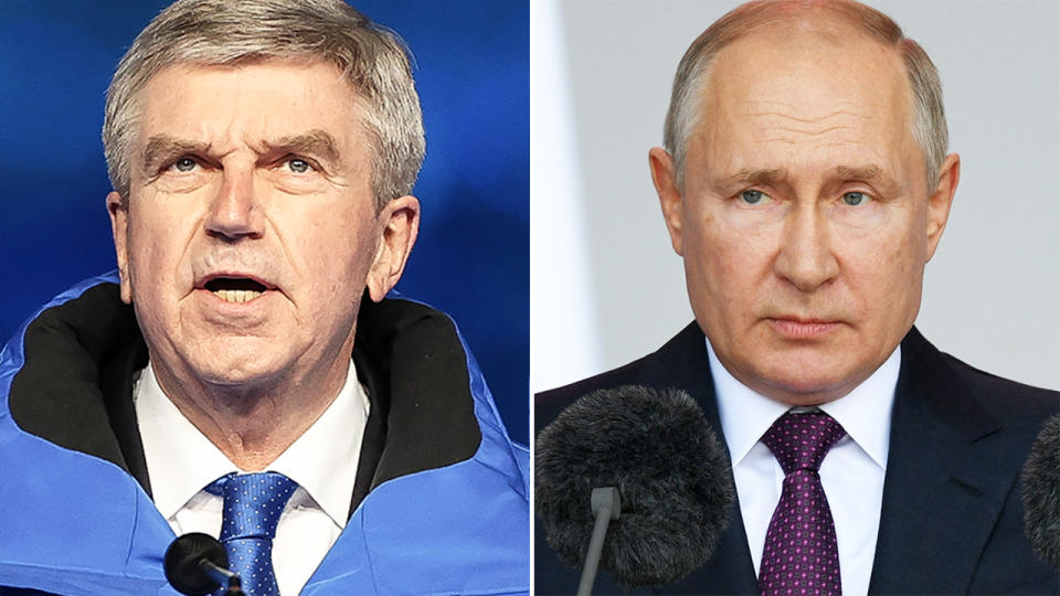 Thomas Bach, pictured here at the Winter Olympics in Beijing.