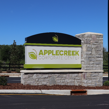Less than a year since opening, the Apple Creek Corporate Center on the Dallas-Cherryville Highway already is half full.