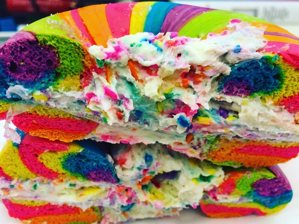 Rainbow Bagel.JPG