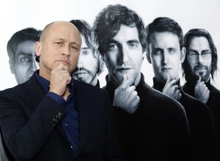 Mike Judge, creator/executive producer, writer and director, poses at the Los Angeles premiere for the new HBO comedy series "Silicon Valley" at Paramount Studios in Hollywood, California April 3, 2014. REUTERS/Kevork Djansezian