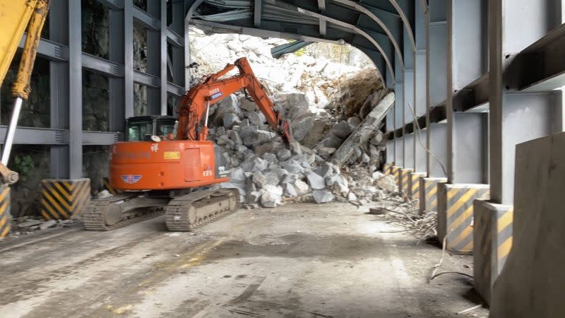 ▲蘇花公路坍方，目前正全力搶通中。（圖／公路總局）