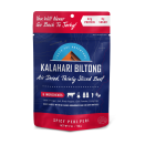 <p><strong>Kalahari Biltong</strong></p><p>amazon.com</p><p><strong>$29.99</strong></p><p><a href="https://www.amazon.com/dp/B07Z11Q815?tag=syn-yahoo-20&ascsubtag=%5Bartid%7C10055.g.33447766%5Bsrc%7Cyahoo-us" rel="nofollow noopener" target="_blank" data-ylk="slk:Shop Now;elm:context_link;itc:0;sec:content-canvas" class="link ">Shop Now</a></p><p>So, biltong looks like jerky and is as easy to toss in your purse as jerky, but it isn't jerky—this South African dried meat is marinated and then air dried, versus smoked or heated and flavored. The result is that it tastes more like meat and less like everything else — simpler, really, but with more protein (32 g per serving!) and no sugar. It is, however, a big salt hit, so you’ll want to cut back elsewhere during your day of eating. Tasters argued over which was better, Garlic or Peri Peri flavor. In the end they took their bags to their corners and finished them. </p>