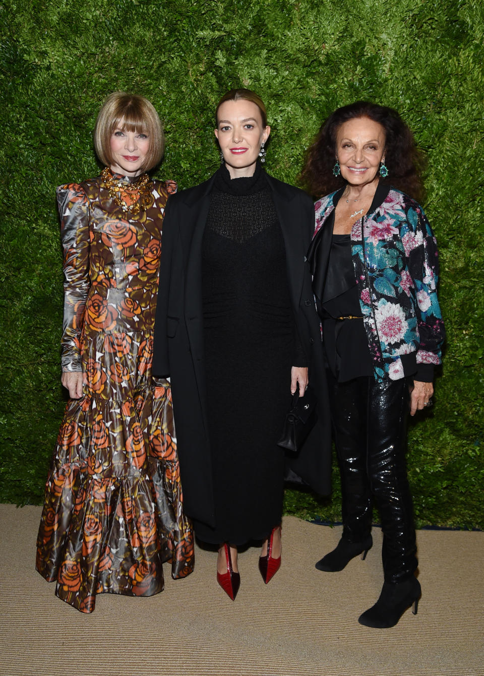 Anna Wintour, Marta Ortega y Diane von Furstenberg