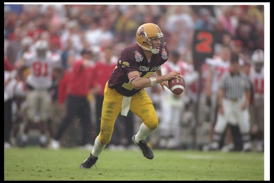 Quarterback Jake Plummer came within seconds of leading Arizona State to a win over Ohio State in the 1997 Rose Bowl.