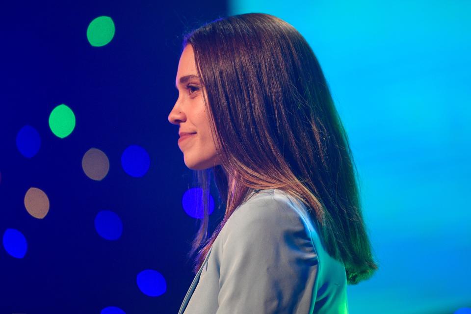 Knox News preps writer Emily Adams at the 2022 Knox News Sports Awards at the Tennessee Theatre in Knoxville, Tenn. on Thursday, June 9, 2022.