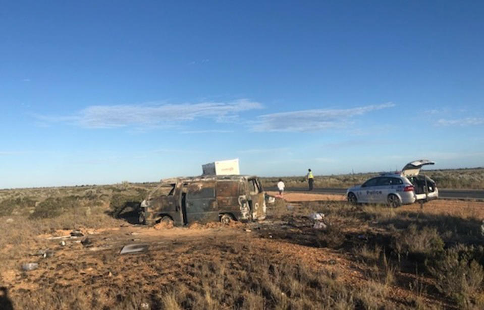 Passing motorists found the pair badly injured on an often deserted road in outback Western Australia. Source: Adam Papadopoulos