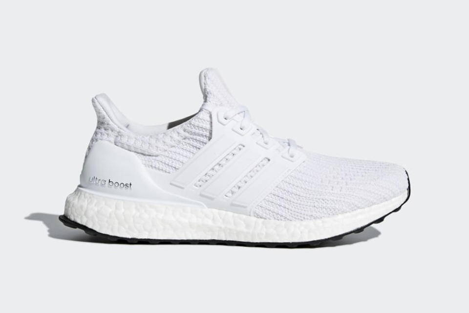 adidas, white adidas, adidas ultraboost sneakers 