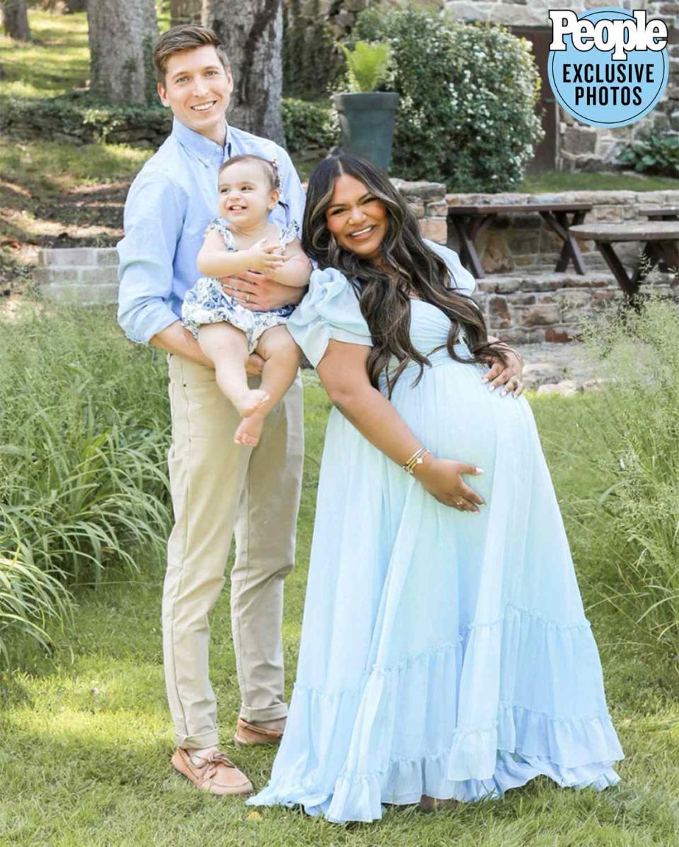 Kinna Shaffer Nabela Noor and husband Seth Martin with daughter Amalia