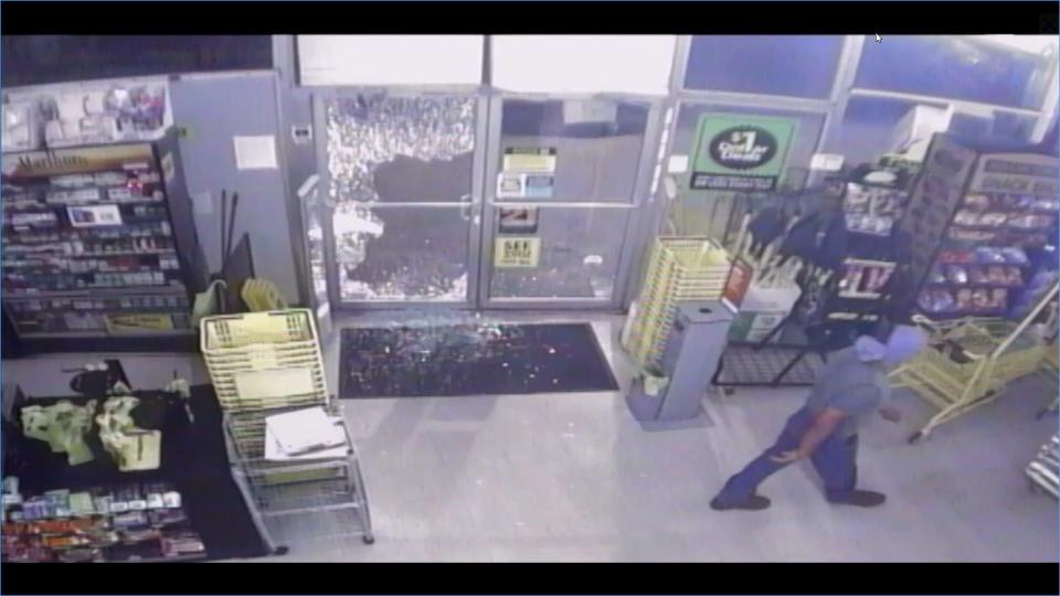 A security camera image shows an unidentified masked burglar who stole packs of beer at 3:45 a.m. on June 25 at the Dollar General in Sunrise Village shopping center at 8500 Dyer St. in Northeast El Paso.