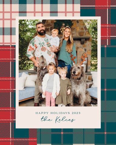 <p>Megan Cash for Minted</p> Kelce Family Holiday Card 2023