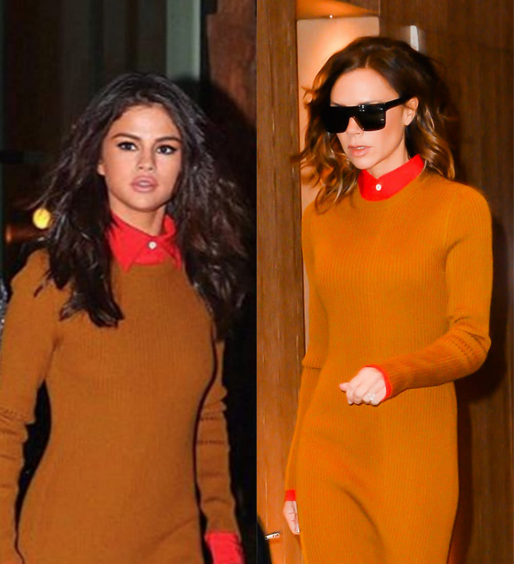 Selena Gomez and Victoria Beckham were fashion twins, and we love their spin on the dress