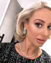 <p>She takes a flawless selfie sporting some seriously glamourous diamond earrings. Source: Instagram/roxyjacenko </p>