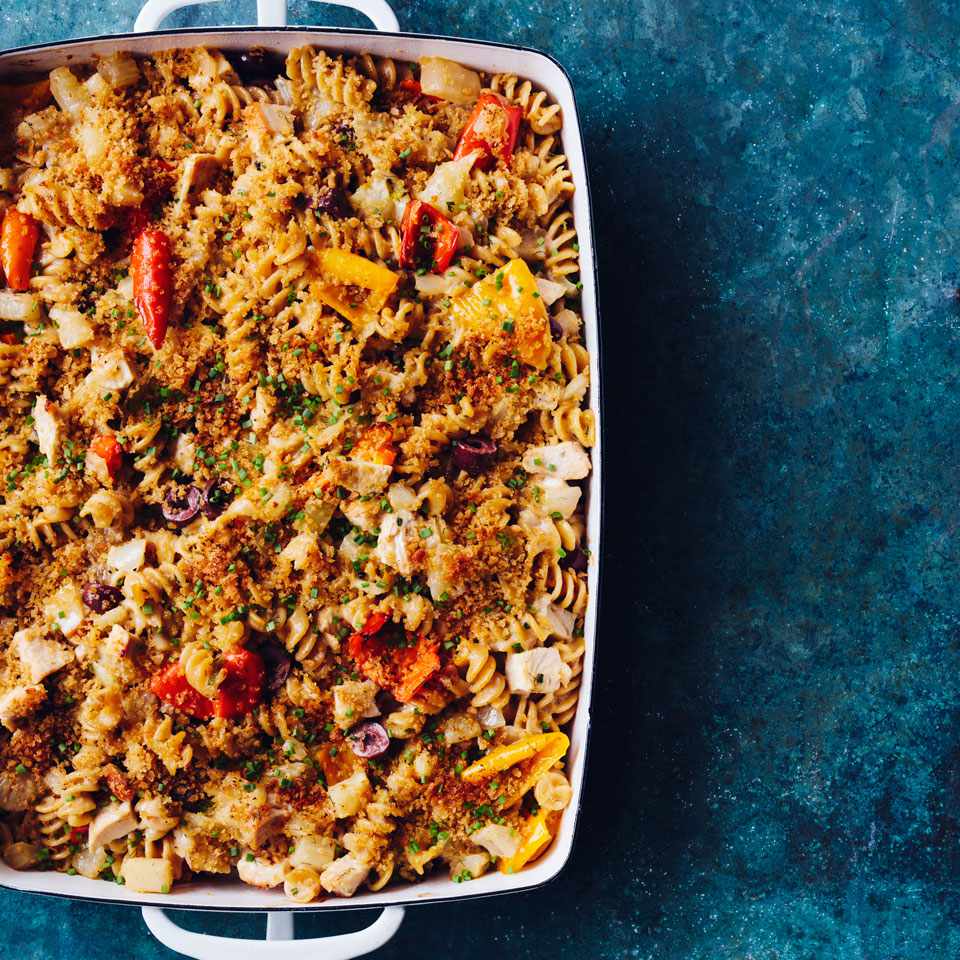 Chicken, Peppers & Pasta Casserole