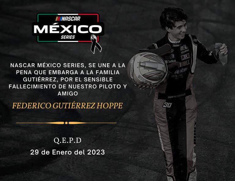 El comunicado que difundieron desde Nascar México