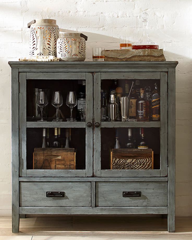 The Rustic Drinks Cabinet This would look perfect in a French farmhouse style dining room – it’s definitely got that rustic appeal.