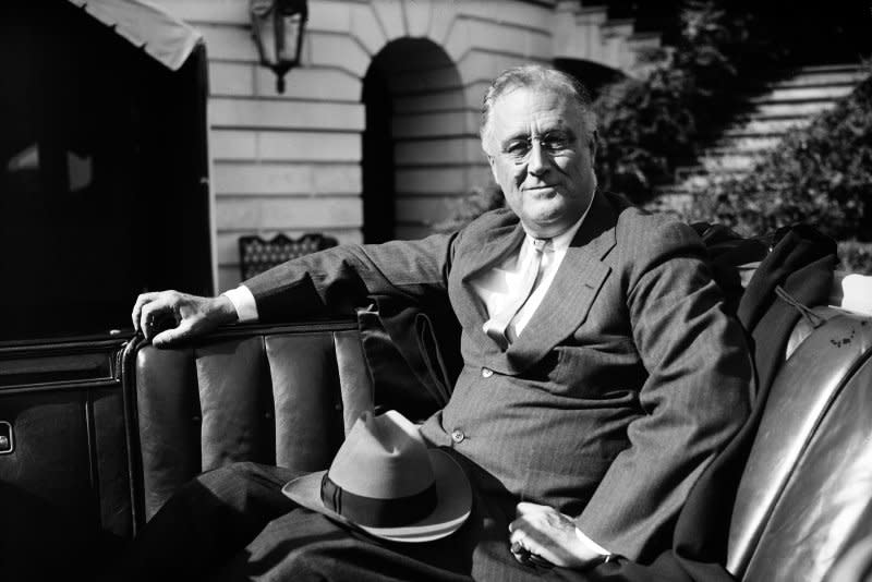 On November 5, 1940, U.S. President Franklin D. Roosevelt was re-elected to an unprecedented third term. He won a fourth term in 1944. File Photo by Library of Congress/UPI