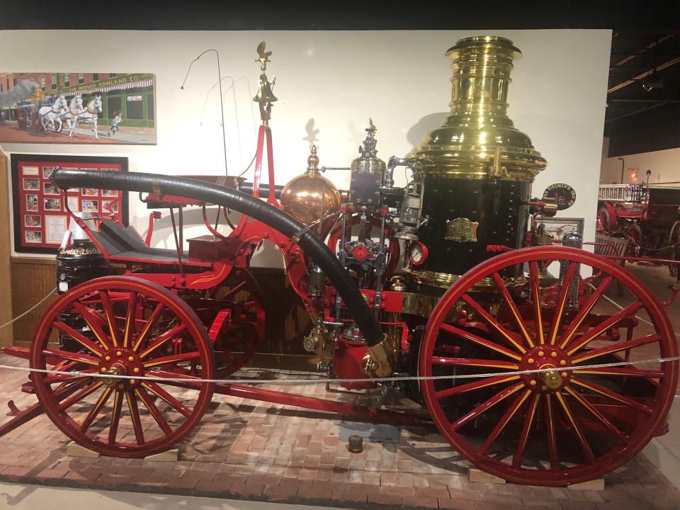 This 1900 steam engine is one of several historic pieces of firefighting equipment on display at the Mansfield Fire Museum.