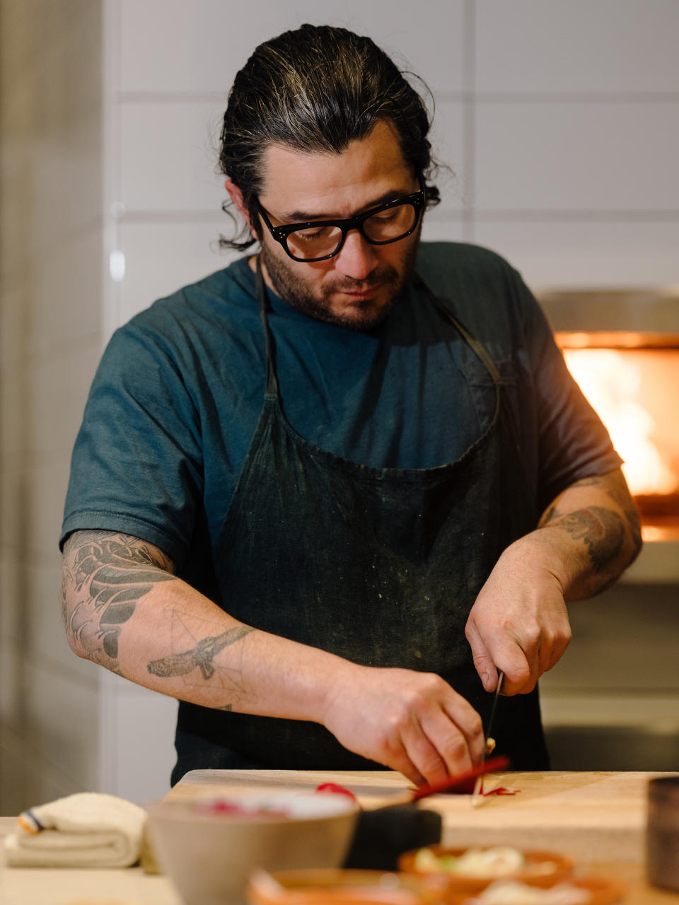 Josef Centeno serves a thickly sauced birria inspired by his grandmother Aliceâs recipe, made with oxtail, beef, lamb and even tofu at Bar AmÃ¡, in Los Angeles on Jan. 30, 2021. With infinite variations, birria, the regional Mexican stew is now a social-media star in Los Angeles and beyond. (Rozette Rago/The New York Times)