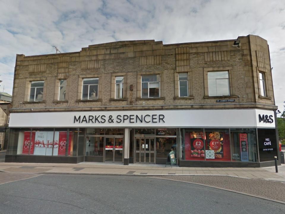 <p>The incident happened at Marks and Spencer in Burnley</p> (Google Streetview)