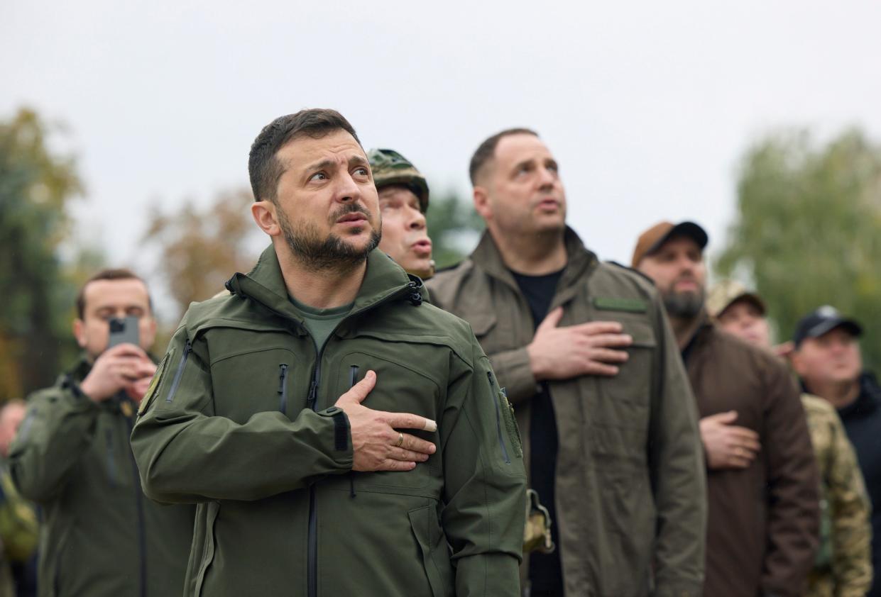Zelenskiy’s latest comments on the state of the three-month-old counter offensive appeared to confirm assessments by other officials of gains, however modest, in the east and south (EPA)