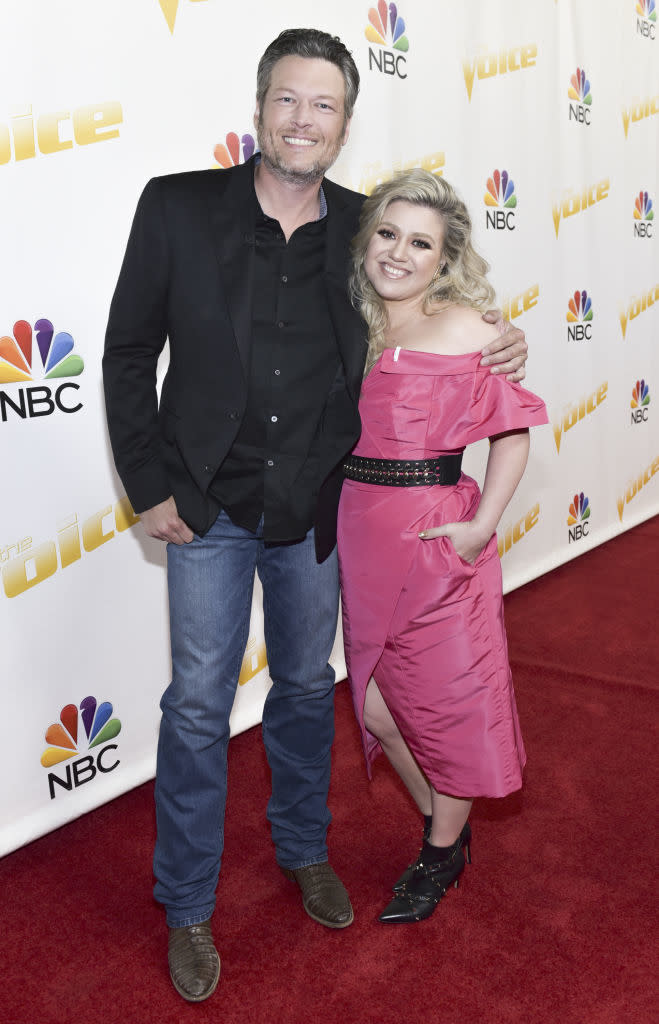 Blake Shelton and Kelly Clarkson