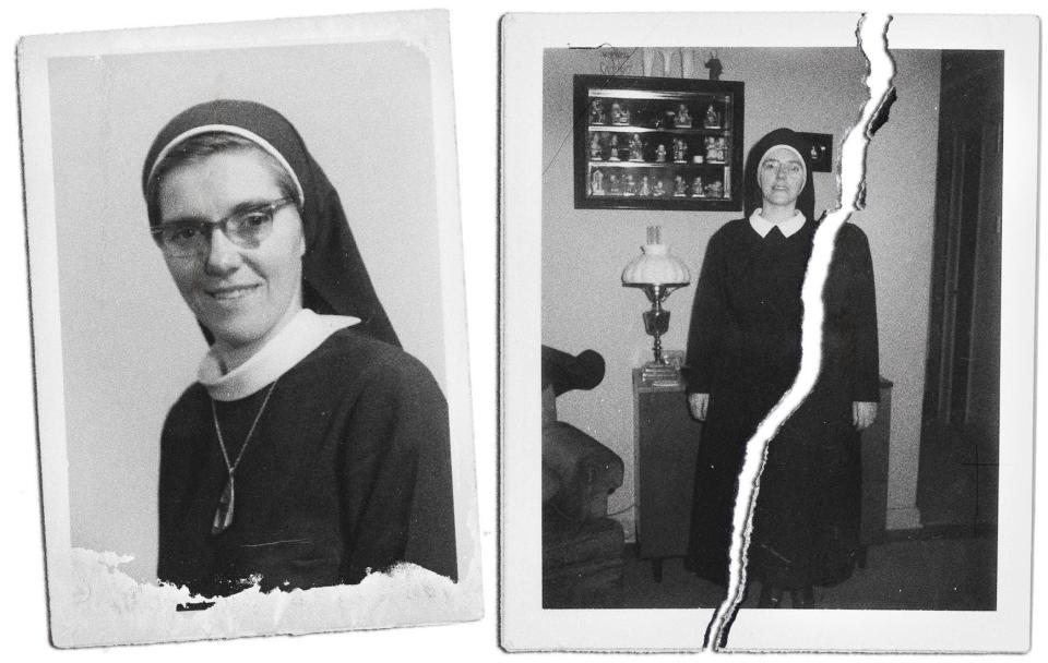 Sister Eileen Shaw (pictured above) was 21 years older than Trish Cahill when they first met in Glen Rock, New Jersey. (Photo: Illustration: Damon Dahlen/HuffPost; Photos: Trish Cahill)