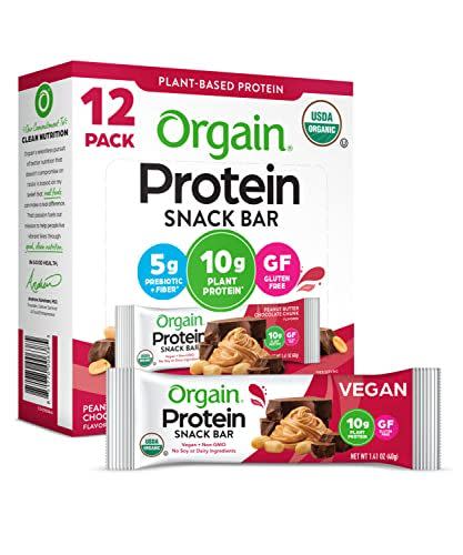 2) Orgain Organic Plant Based Protein Bar