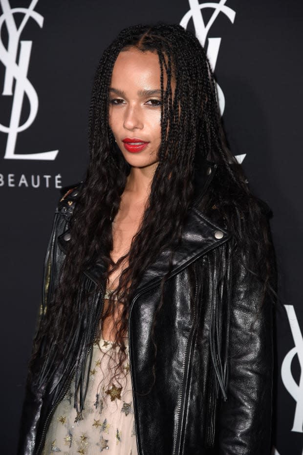 Zoe Kravitz at a YSL Beauty event in Los Angeles. Photo: Frazer Harrison/Getty Images