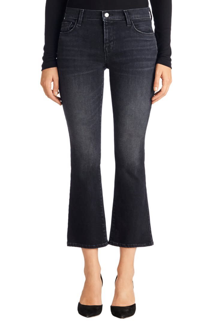 J Brand Selena Mid Crop Bootcut, $218, jbrandjeans.com