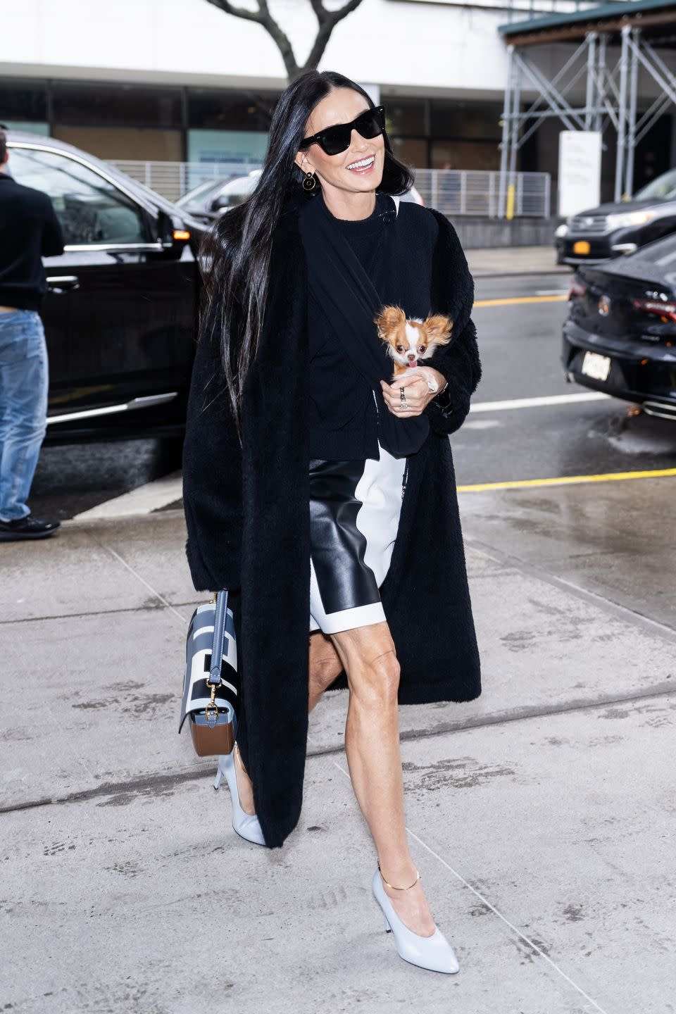 demi moore in new york city january 23, 2024