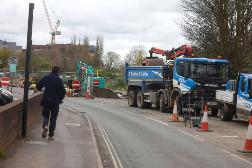 The Malago Road roadworks will see the road closed at night.