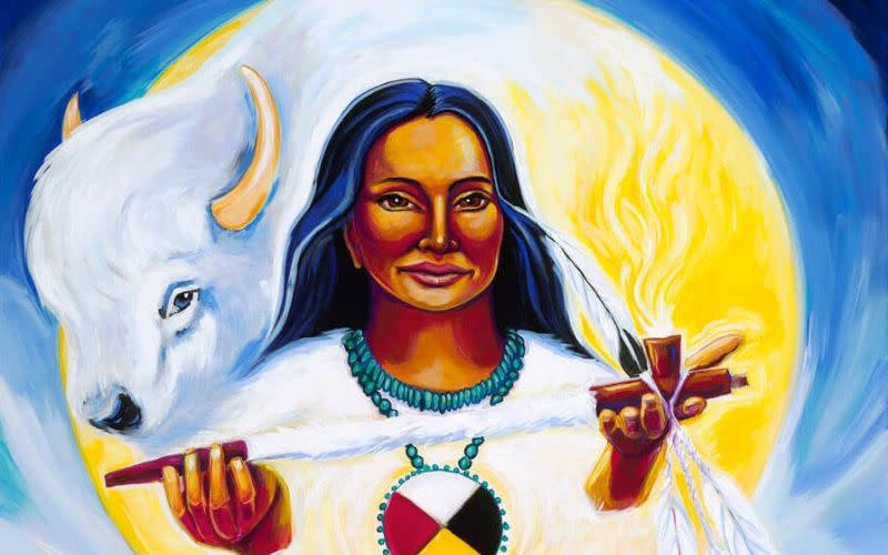 The White Buffalo Calf Women’s Society is named after after the story of the White Buffalo Calf Woman, a legend of the Lakota people who gave them their sacred rights, ceremonies, spirituality, and guidance. (photo/White Buffalo Calf Women’s Society)