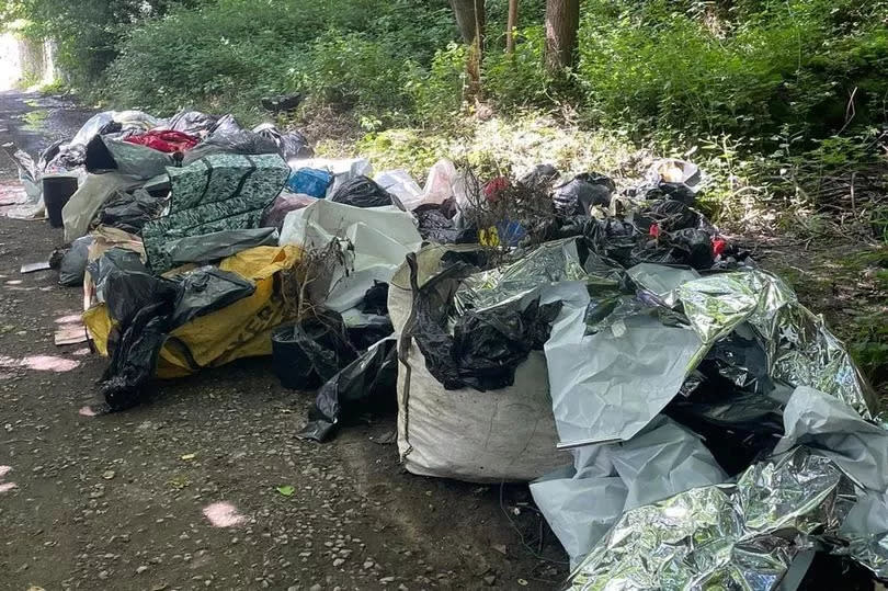 The mess left at Ballroyd Clough